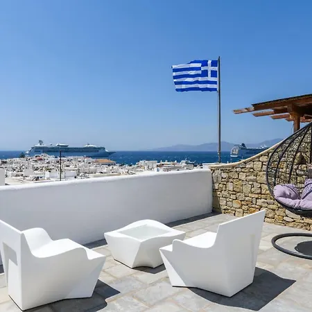Willa Floral With Marvelous View To Mykonos Town