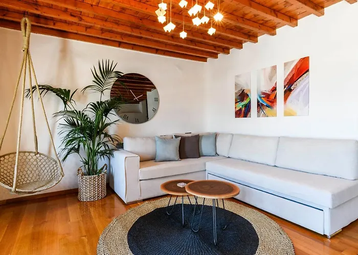 Villa Floral With Marvelous View To Mykonos Town