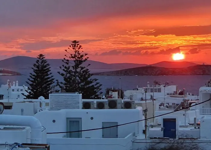 Вилла Floral With Marvelous View To Mykonos Town